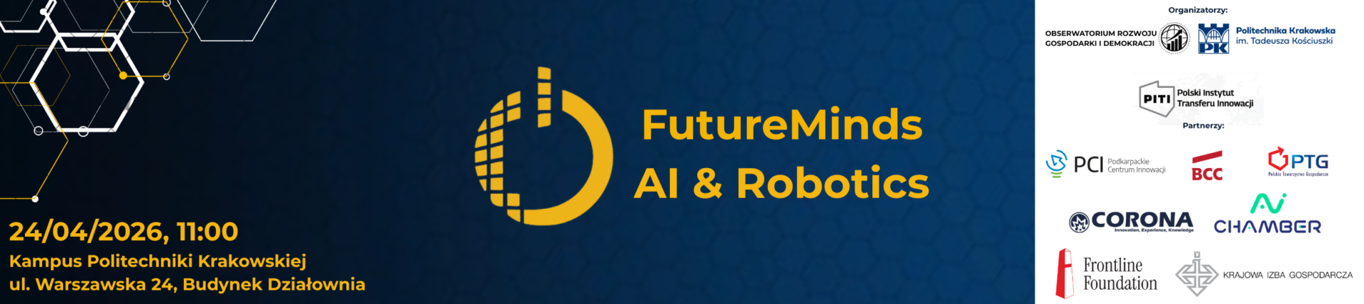 Baner konferencji Future minds 