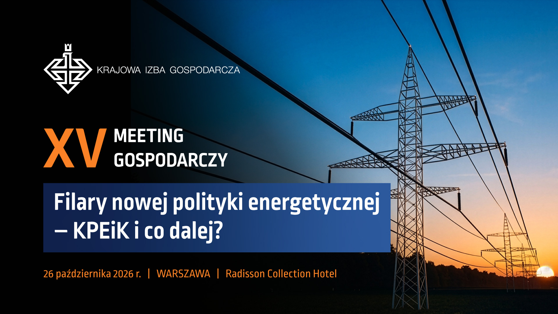 grafika projektowa 15. Meeting Gospodarczy KIG