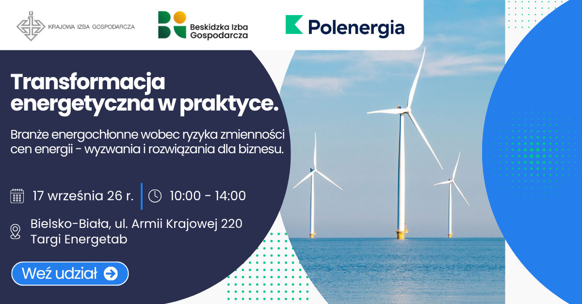 Grafika wydarzenia pt. Transformacja energetyczna w praktyce 