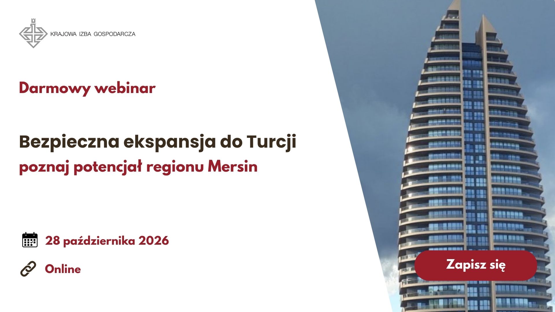 Grafika promująca webinar o rynku turcji